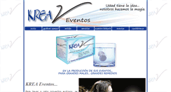 Desktop Screenshot of kreaeventos.com